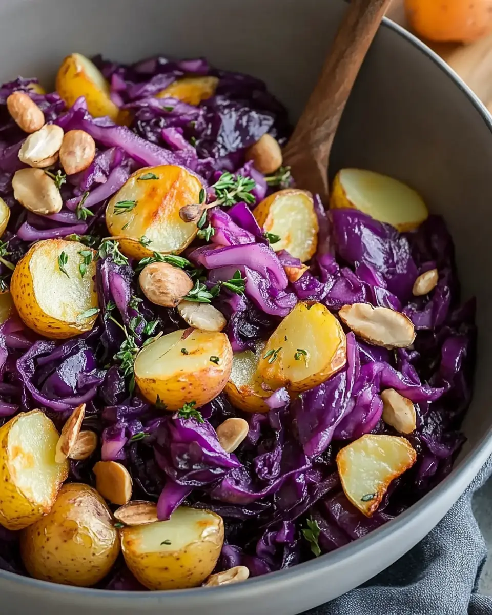 Rotkohl Pfanne mit Kartoffeln First Image First Image