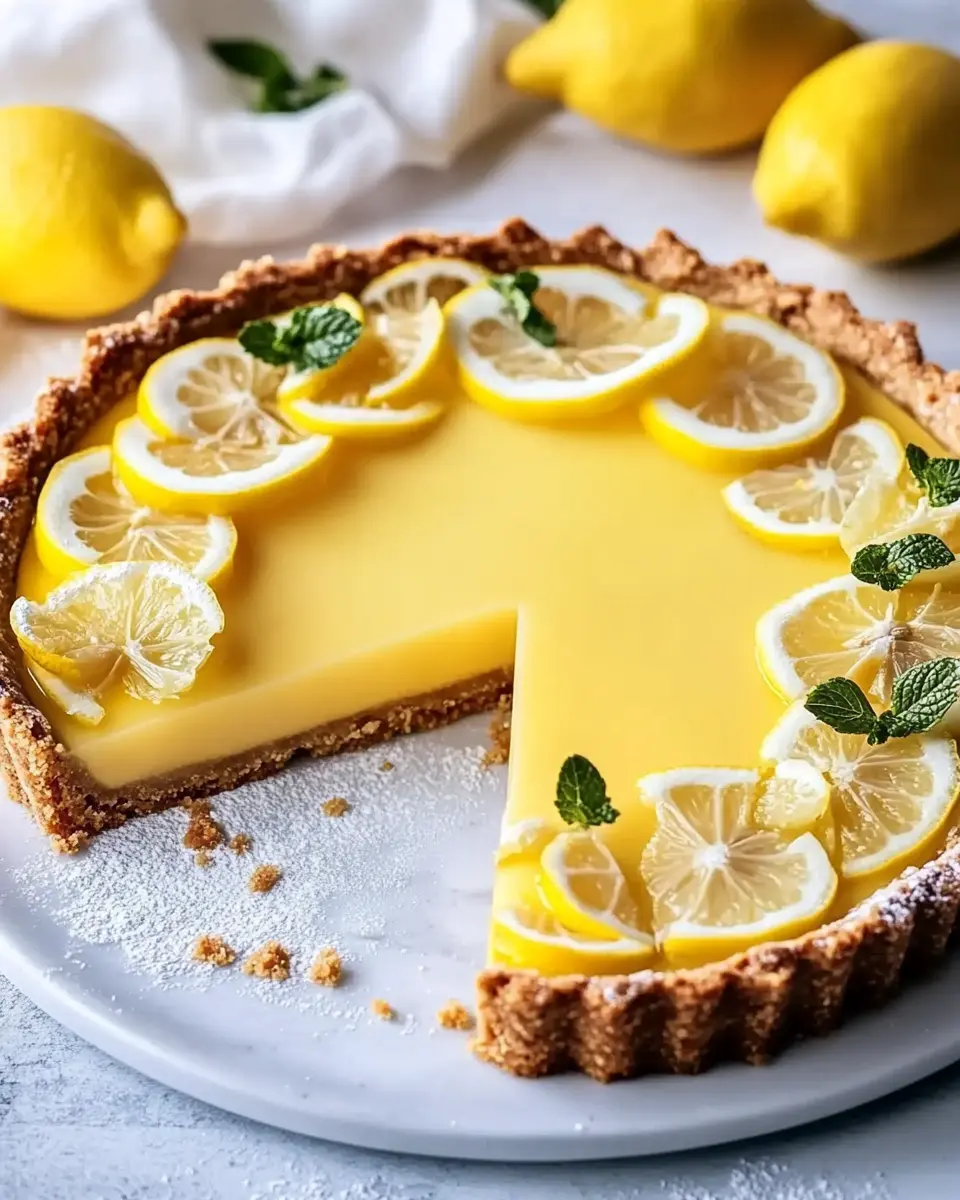 Zitronentarte vegan – Bestes Rezept für cremige Tarte First Image First Image