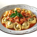 Tortellini mit Tomaten-Käse-Sauce First Image First Image