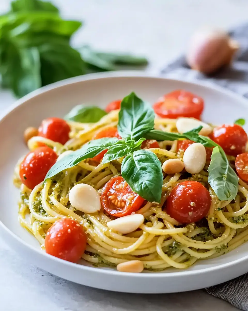 Spaghettisalat mit Pesto – Bestes Rezept einfach First Image First Image