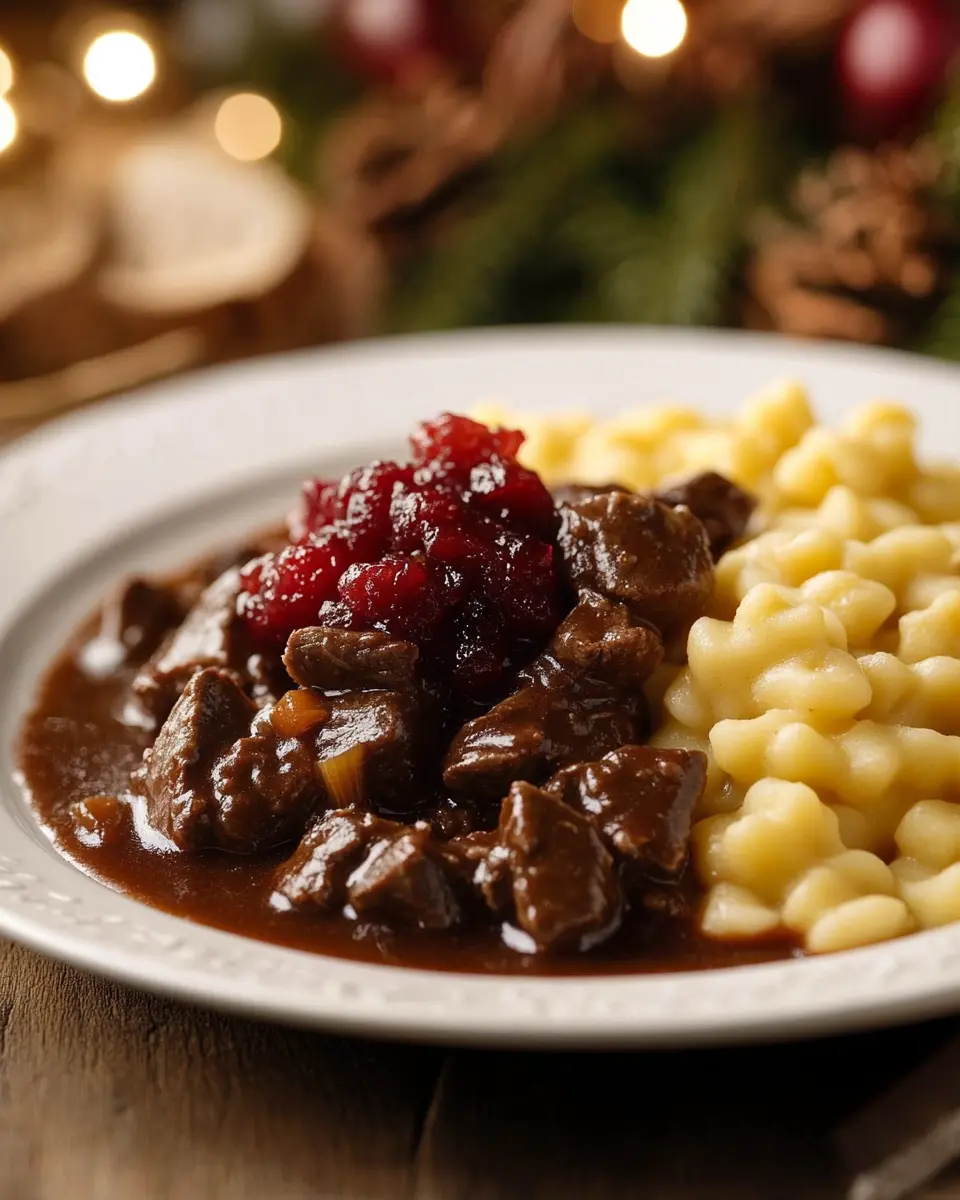 Hirschragout mit Preiselbeeren: Indulgent & Aromatic Spätzle Bliss 6 ltfnrwzzq9unduh3yjyr