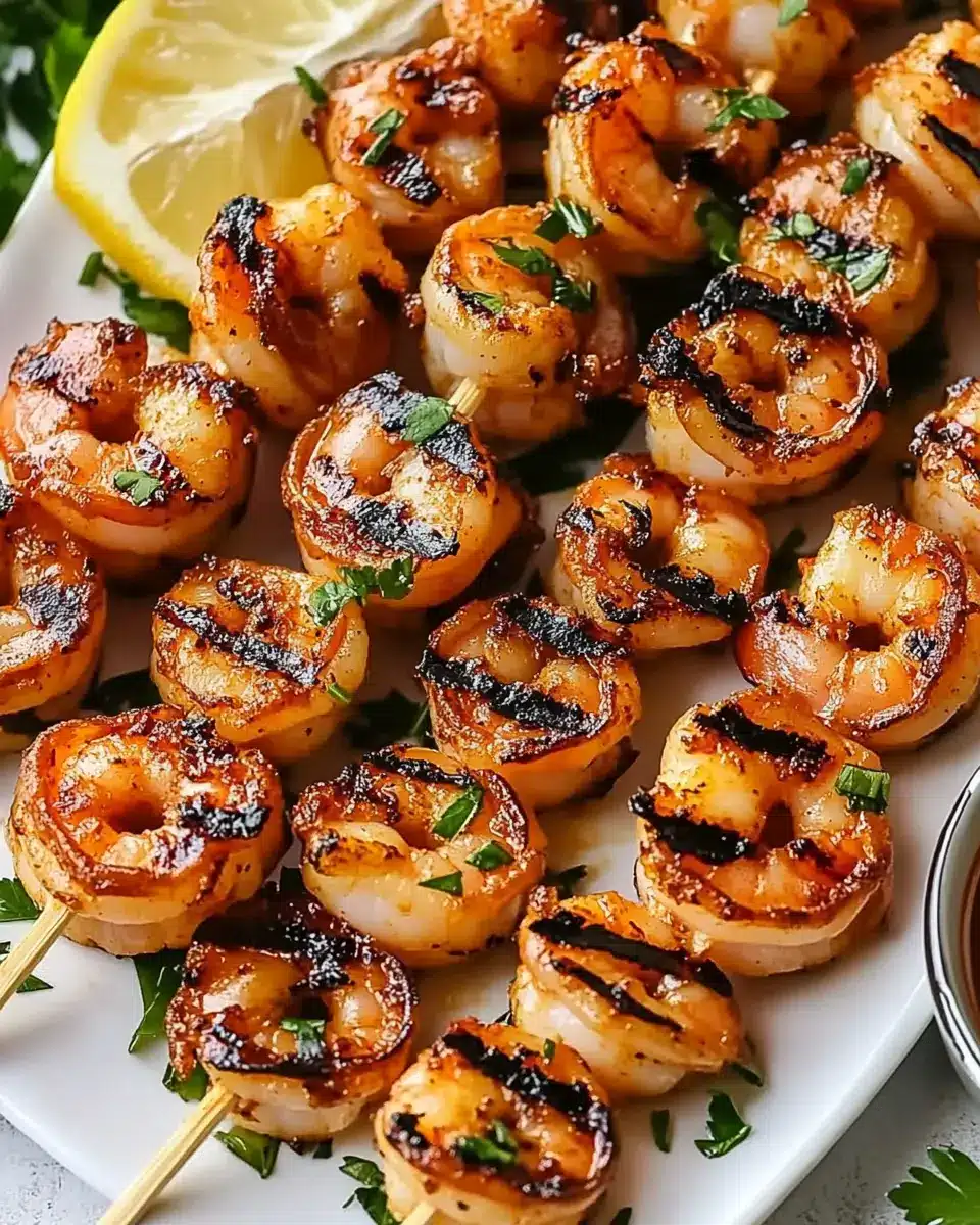 Marinated Grilled Shrimp Skewers Rezept Einfach & Schnell First Image First Image