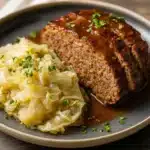 Herzhafter Hackbraten mit geschmortem Weißkohl – klassisch & deftig First Image First Image