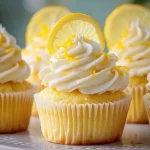 Zitronen Buttermilch Cupcakes – Saftig & Cremig First Image First Image