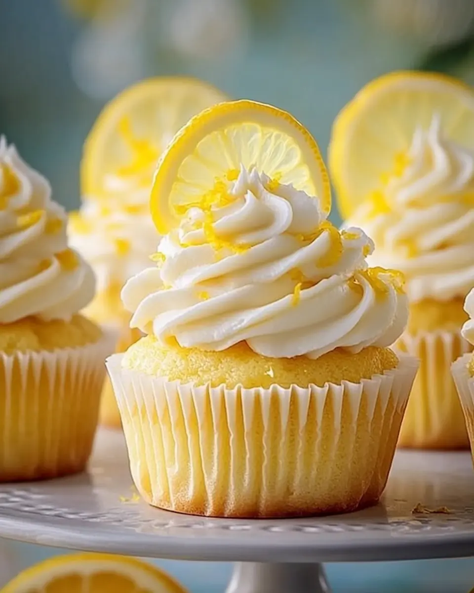 Zitronen Buttermilch Cupcakes – Saftig & Cremig First Image First Image