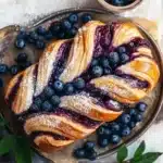 Blaubeer Babka – Fluffiger Hefezopf mit Fruchtfüllung First Image First Image