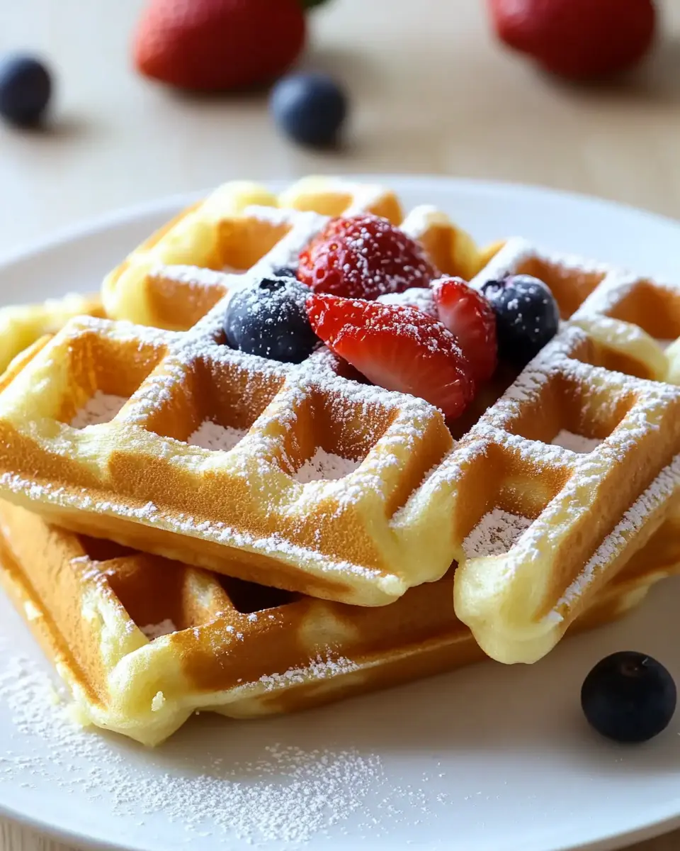 Belgische Waffeln mit Hefe – Luftig, Goldbraun & Unwiderstehlich First Image First Image