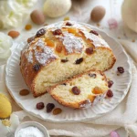 Osterbrot-Rezept mit Rosinen und Mandeln First Image First Image
