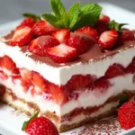 Erdbeer Tiramisu – Das beste fruchtige Sommerdessert First Image First Image