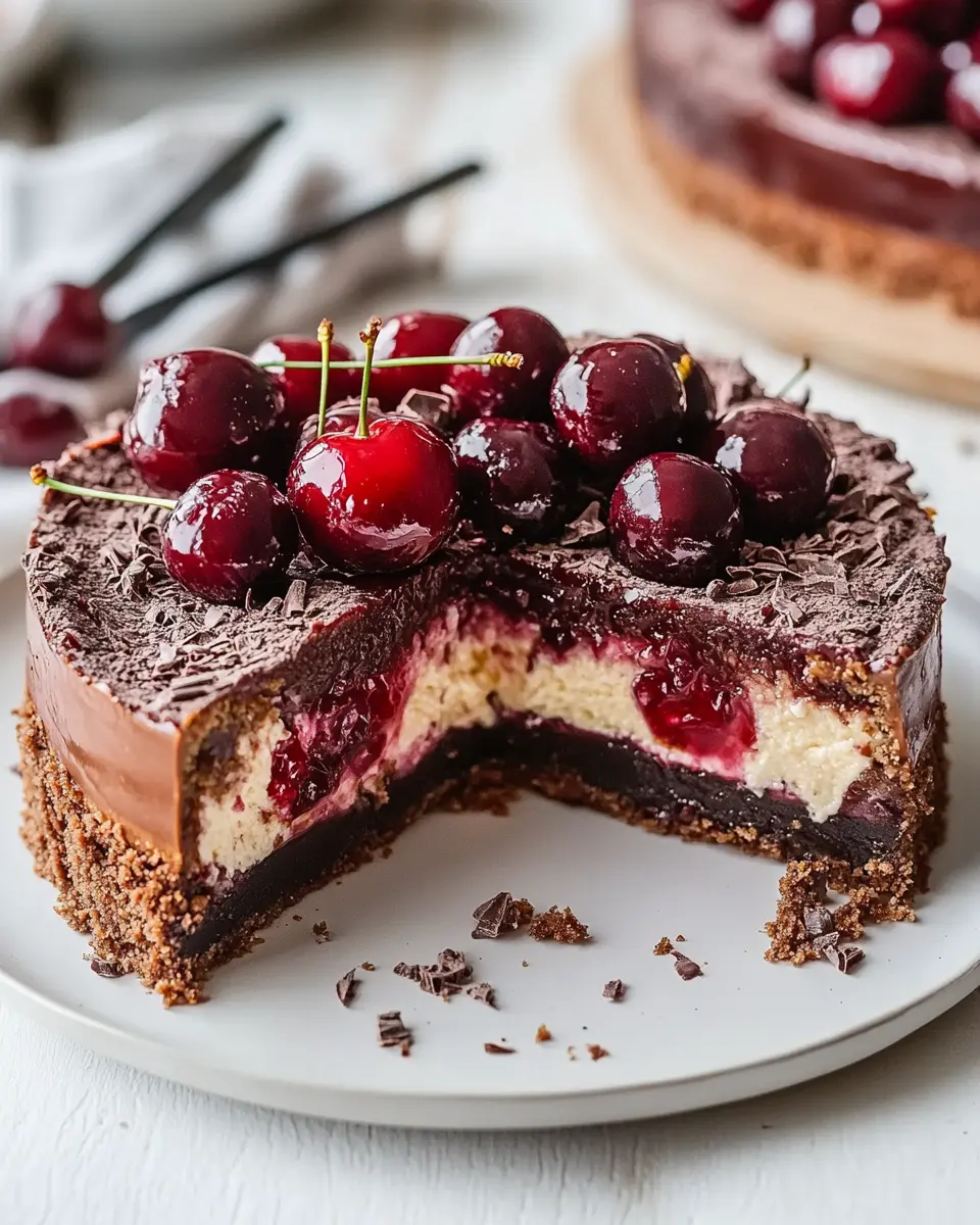 Schoko Kirsch Käsekuchen: Indulgently Creamy & Juicy Delight 6