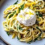 Bärlauch Zitronen Pasta mit Burrata – Cremiger Frühlingsgenuss First Image First Image