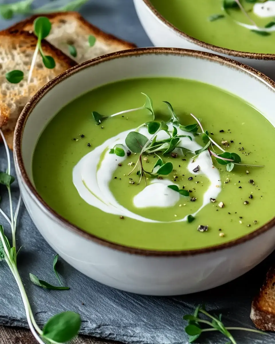 Cremiges Bärlauchsuppe – Einfaches Frühlingsrezept First Image First Image