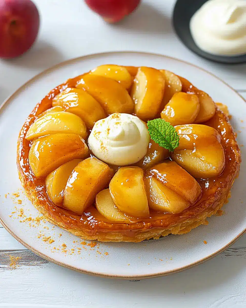 Tarte Tatin mit Apfel und Blätterteig First Image First Image