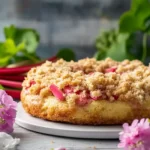 Rhabarber Streusel Taler – Einfaches Rezept für den perfekten Kuchen First Image First Image