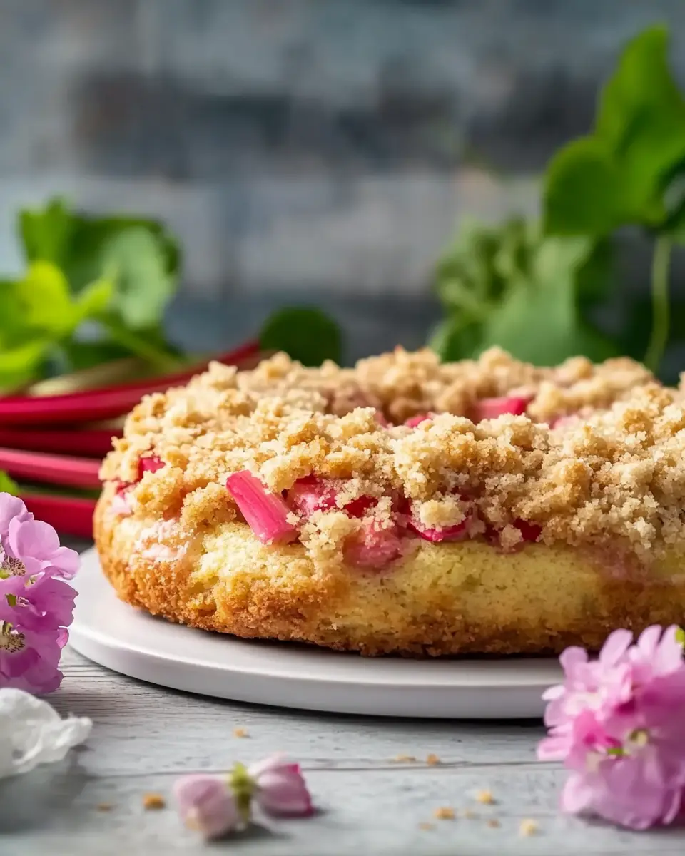 Rhabarber Streusel Taler – Einfaches Rezept für den perfekten Kuchen First Image First Image