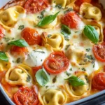 Tortellini Auflauf mit Tomaten und Mozzarella – Einfach & Lecker First Image First Image