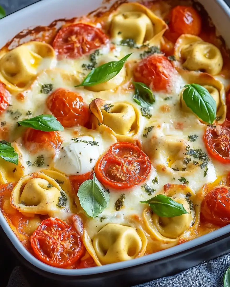 Tortellini Auflauf mit Tomaten und Mozzarella – Einfach & Lecker First Image First Image