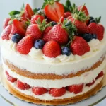 Erdbeertorte mit Biskuitboden und Sahne – Ein frisches Rezept für jede Feier First Image First Image