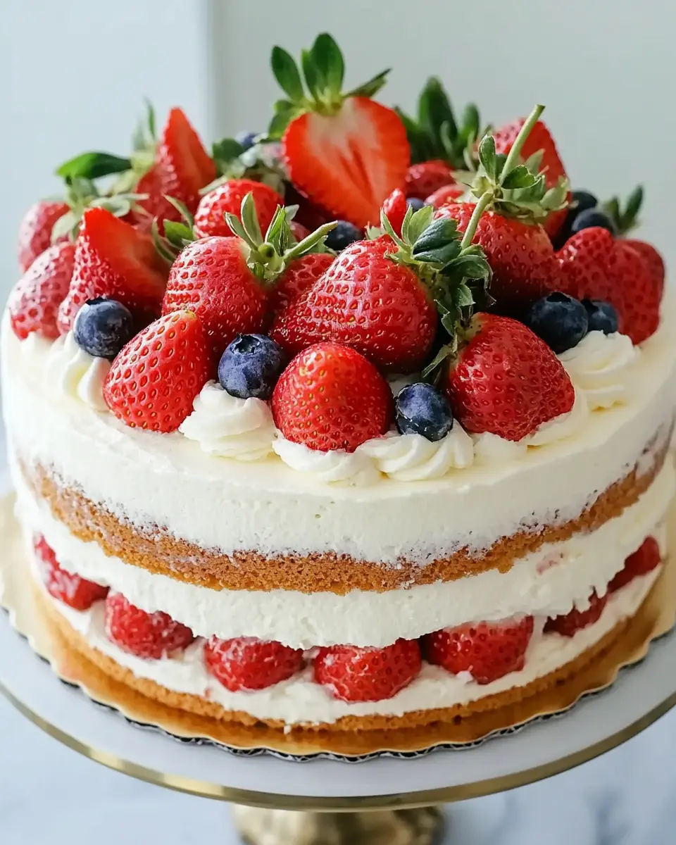 Erdbeertorte mit Biskuitboden und Sahne – Ein frisches Rezept für jede Feier First Image First Image