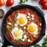 Shakshuka – versunkene Eier in Tomatensauce First Image First Image