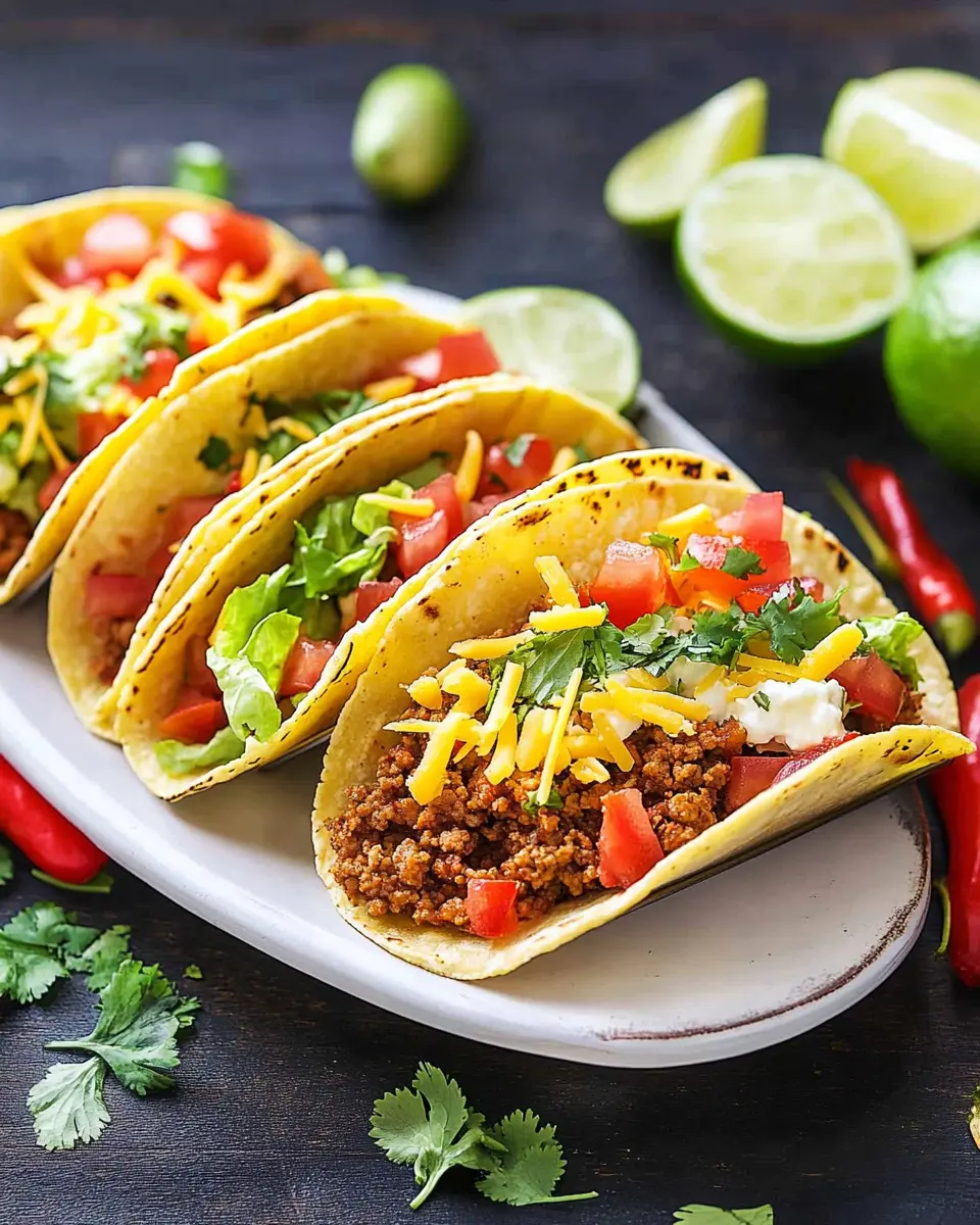 Tacos – mexikanisch mit Hackfleisch First Image First Image