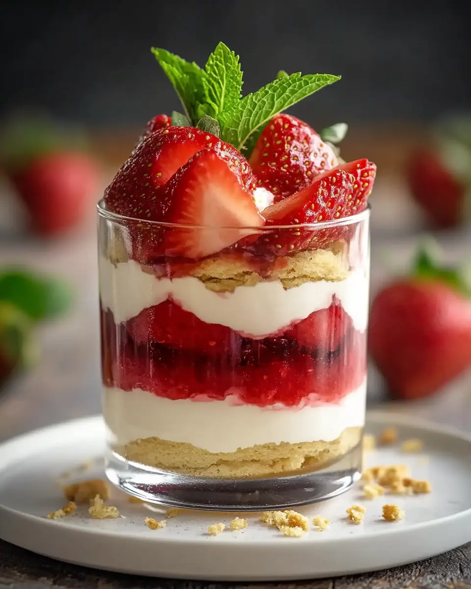 Erdbeer Dessert im Glas: Fruchtiger Genuss für heiße Tage 7