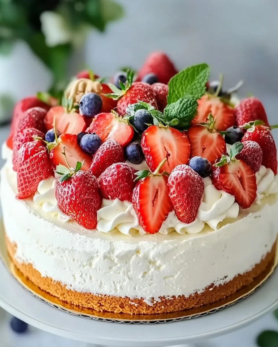 Erdbeertorte mit Biskuitboden und Sahne – Ein frisches Rezept für jede Feier First Image First Image