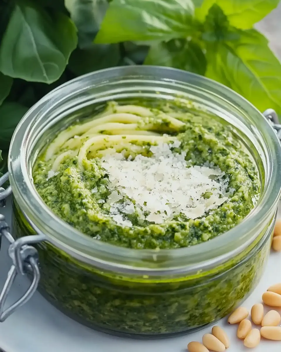 Frisch aus dem Garten Rezept – Bestes Pesto in 15 Minuten First Image First Image