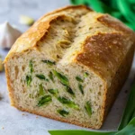 Bärlauchbrot mit Dinkelmehl – das einfachste Rezept ohne Kneten First Image First Image