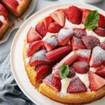 Erdbeer-Rhabarber-Kuchen – Ein fruchtiger Genuss für alle Jahreszeiten First Image First Image