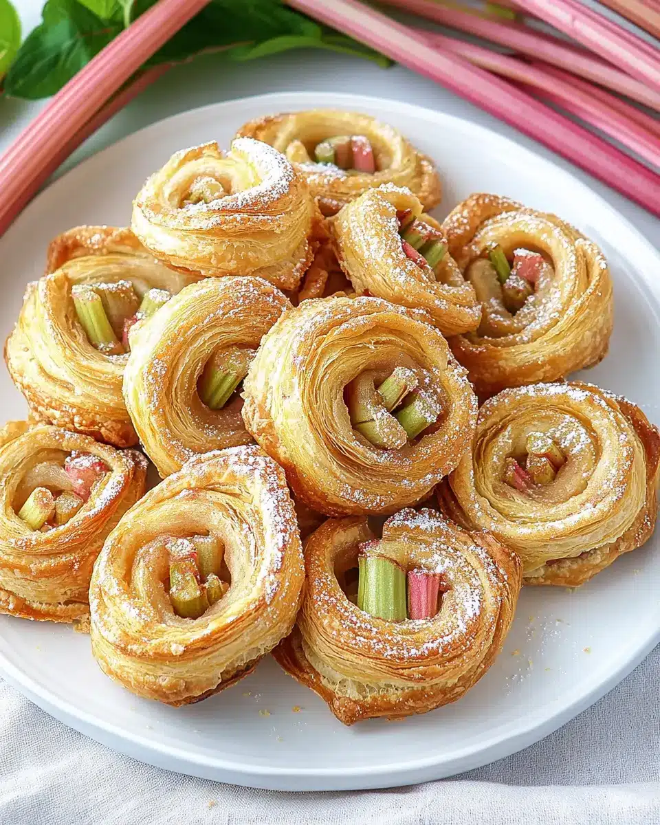 Rhabarber-Schnecken mit Marzipan First Image First Image