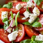 Frischer Tomatensalat mit Feta – Schnell und lecker für den Sommer First Image First Image