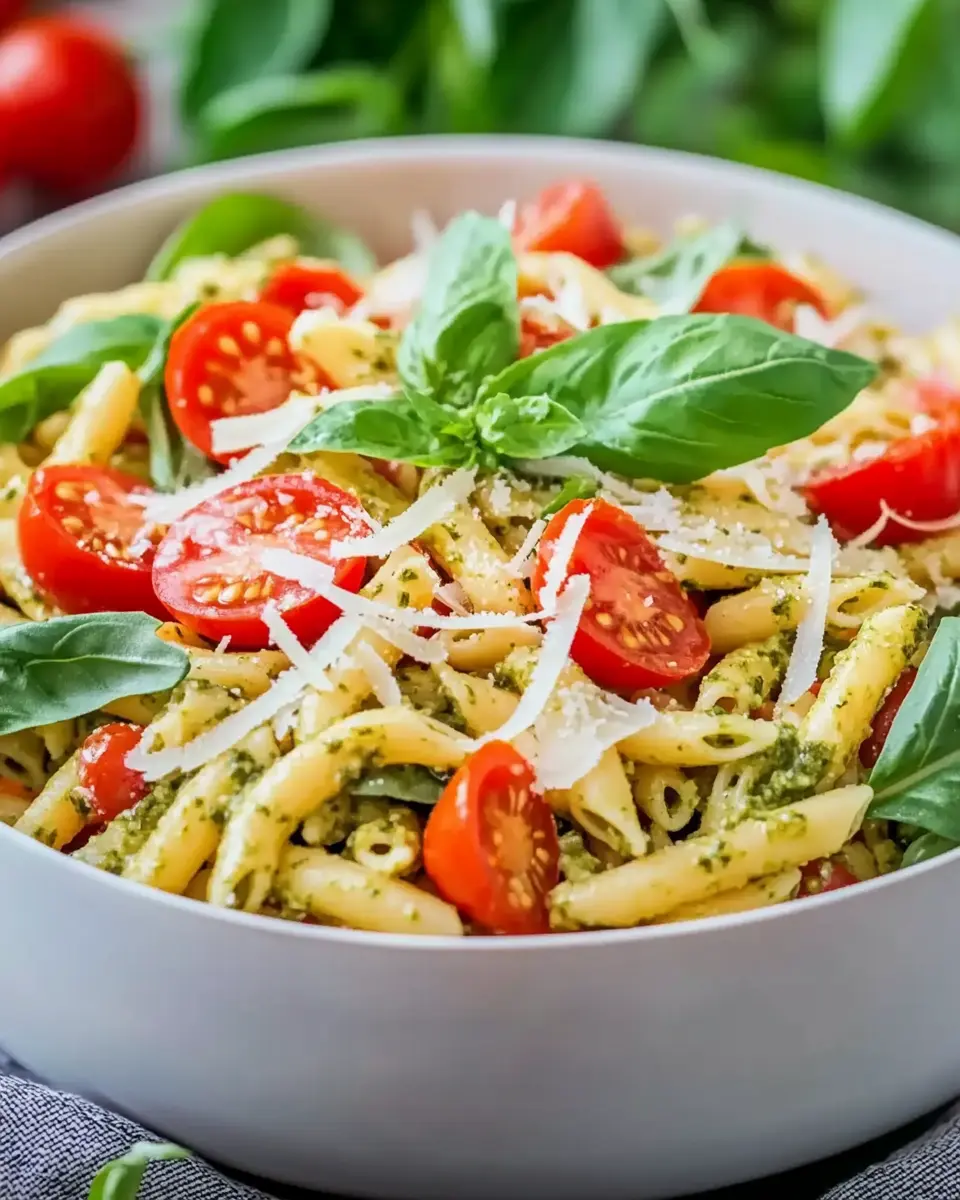 Nudelsalat mit Pesto und Rucola – Einfacher Sommergenuss First Image First Image