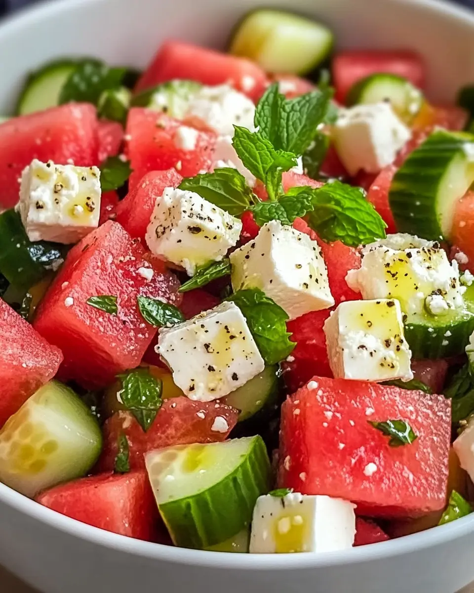 Wassermelonen Feta Salat: Erfrischend Gesund für den Sommer 5
