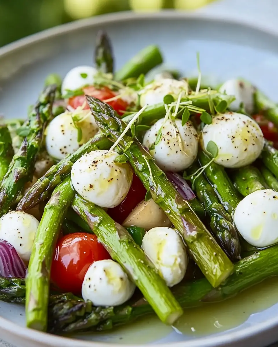 Grüner Spargel Salat mit Mozzarella: Refreshingly Delicious Bliss 6