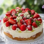 Schwedische Erdbeertorte mit Holundersahne – Ein fruchtiges Sommervergnügen First Image First Image