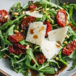 Rucola Salat mit getrockneten Tomaten und Parmesan – Bestes Rezept First Image First Image