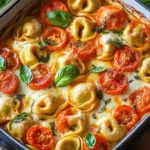 Tortellini Auflauf mit Tomaten und Mozzarella – Einfach & Lecker First Image First Image