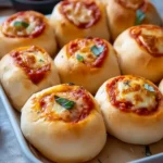 Pizzabrötchen ohne Hefe – Schnelles Rezept ohne Gehzeit First Image First Image