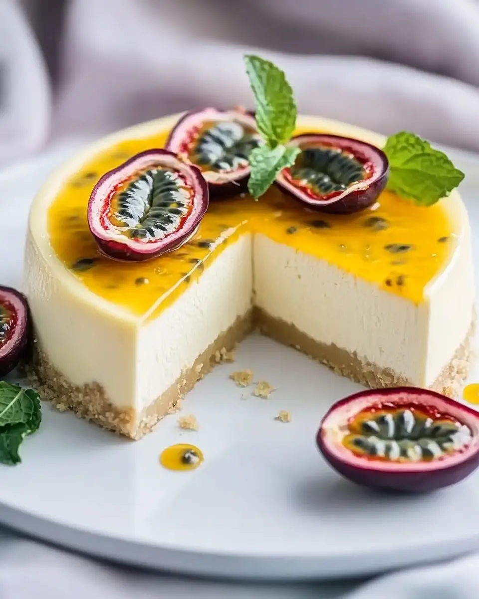 Passionsfrucht Sahne Käsekuchen – Cremig, Fruchtig & Unforgettable