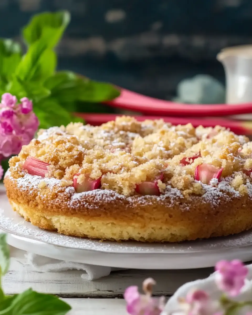 Rhabarber Streusel Taler – Einfaches Rezept für den perfekten Kuchen First Image First Image