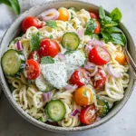 Nudelsalat mit Joghurt – Der perfekte Sommer-Salat für Grillabende First Image First Image
