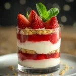 Erdbeer Dessert im Glas: Ein fruchtiger Genuss für warme Tage First Image First Image