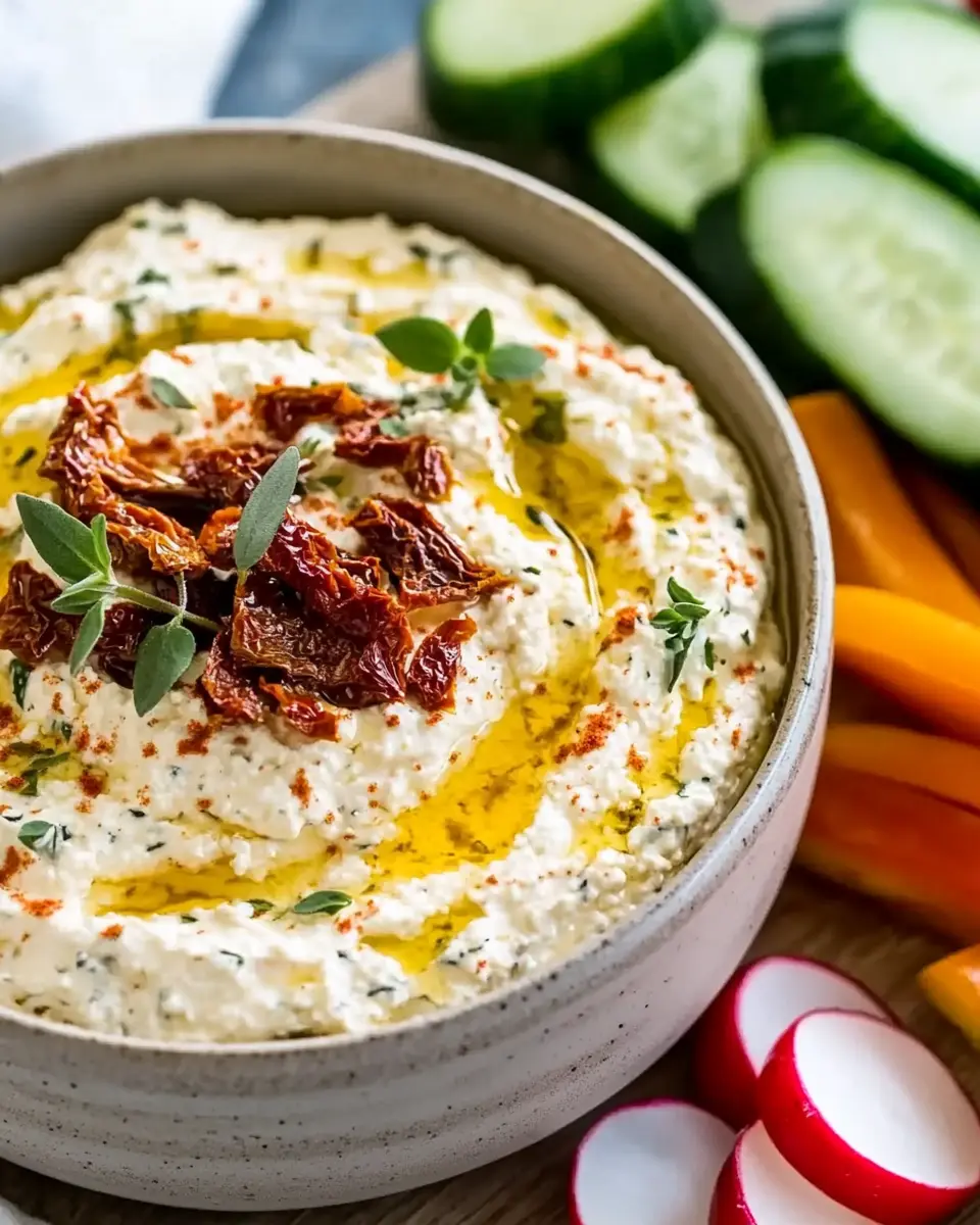 Feta Quark Dip: Easy & Delicious with Sun-Dried Tomatoes! 7