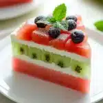 Erfrischende Melonen Joghurt Torte – Leicht & Fruchtig First Image First Image