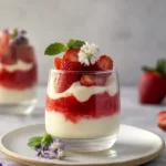 Traumhaftes Erdbeer Dessert im Glas – Einfach und köstlich First Image First Image
