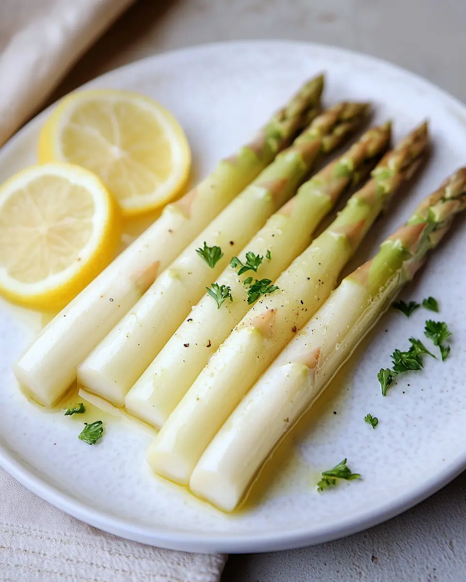 Weißer Spargel in der Heißluftfritteuse – einfach, schnell und super aromatisch! First Image First Image