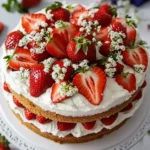Schwedische Erdbeertorte mit Holundersahne – Ein fruchtiges Sommervergnügen First Image First Image